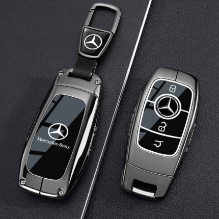 Compatible with Mercedes car key protection case, Mercedes car remote key protective case, keychain.