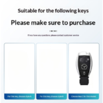Compatible with Mercedes car key protection case, Mercedes car remote key protective case, keychain. - 图片 2