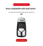 Compatible with Audi car key protection cases for Audi A4/A4L/Q5/Q5L. - 图片 2