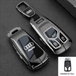 Compatible with Audi car key protectors, car key cases, and key chains.
