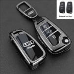 Compatible with Audi car key protectors, car key cases, and key chains.