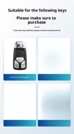 Compatible with Audi car key protectors, car key cases, and key chains. - 图片 2