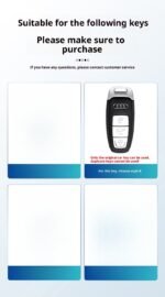 Applicable to Audi car remote key protection case with metal frame for scratch and drop protection. - 图片 2