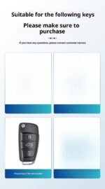 Compatible with Audi car key protectors, car key cases, and key chains. - 图片 3